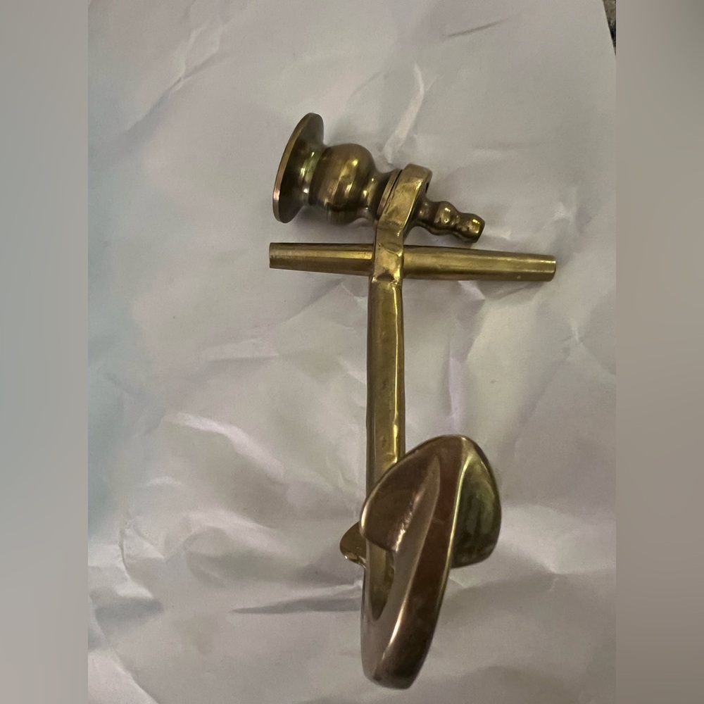 Vintage Brass Ship Anchor Candlestick Holder
made from solid brass.